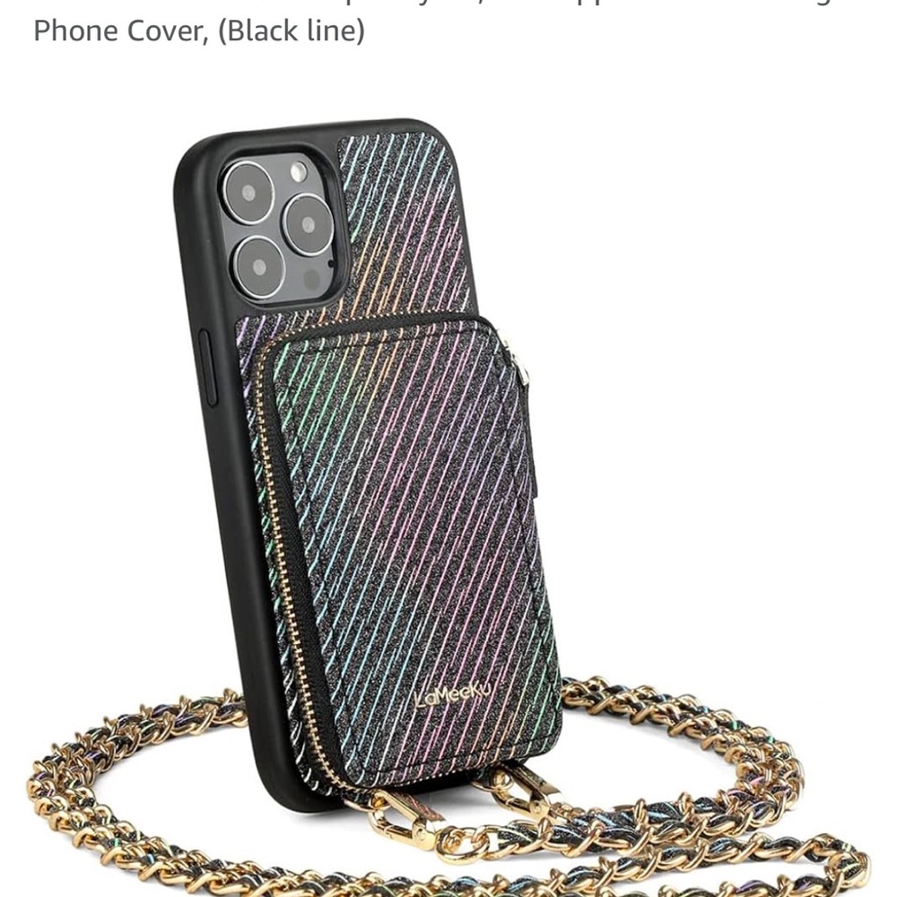 LAMEEKU iPhone 13 Pro Max Wallet Case 6.7 inch